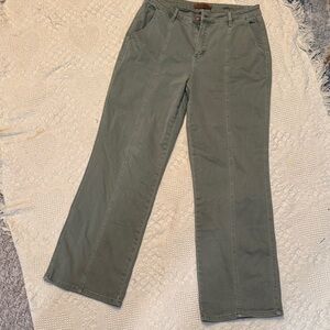 Judy Blue Women's Straight Leg Jeans - Olive Green